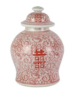 7260 Red ginger jar