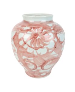 7231 Red and white vase